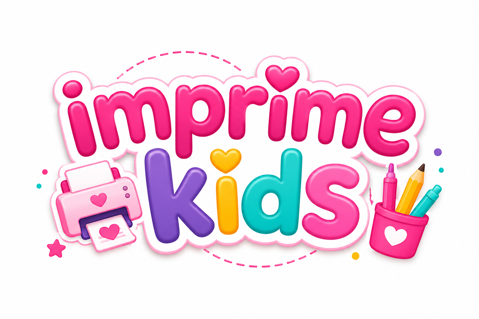 logo rosa imprime kids