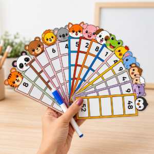 Cards Sequência Numérica dos Animaizinhos